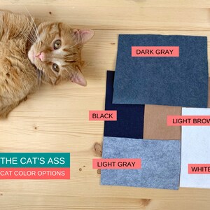 Ginger CAT BUTT Slippers - Cozy Chenille Slipper Socks - The Cat's Ass - Cat Mom - Get Well Care Package - Neuropathy - CRPS - Foot Pain image 8