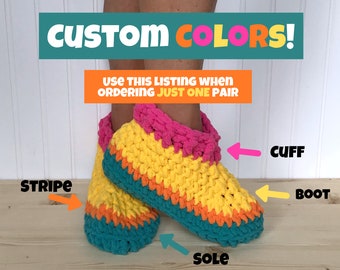 CUSTOM COLORS Fuzzy Slippers - Simply Soft - Cozy Chenille Slipper Socks - Hygge House Slippers - Get Well Care Package - Neuropathy - CRPS