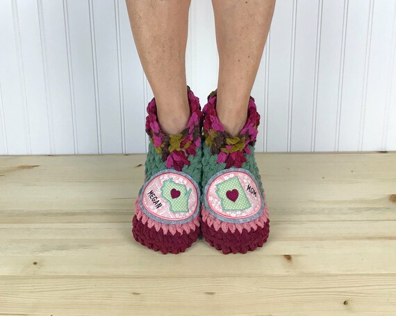 personalized fuzzy slippers
