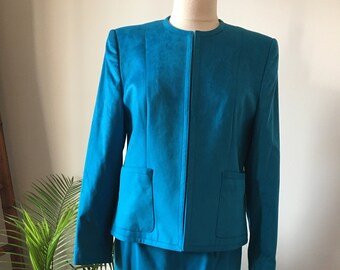 Peacock Blue Blazer - Etsy UK