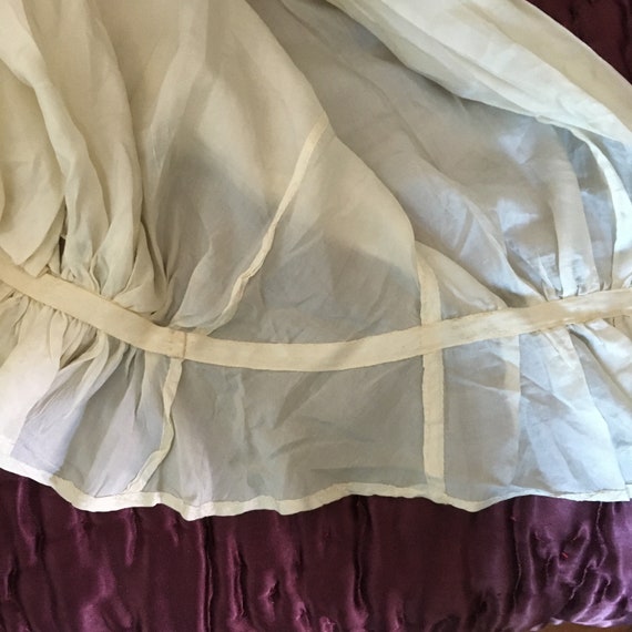 Amazing/ Vintage/ Victorian/ White/ Silk/ Blouse/… - image 10