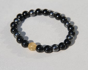 Galaxy Collection: The Sun - Citrine, Black Tourmaline, Hematite