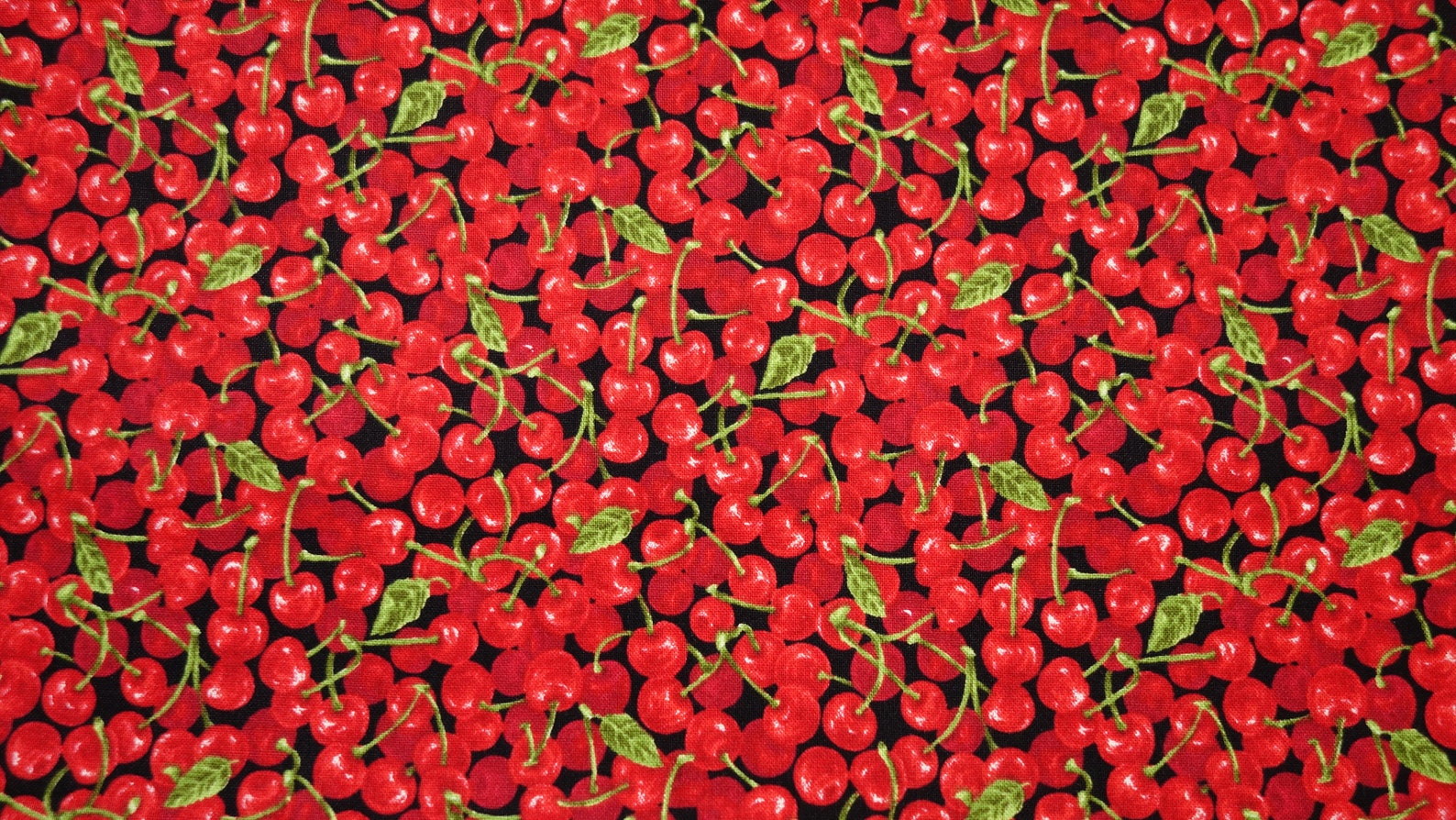 Cherries fabric 100% Quilting weight cotton | Etsy