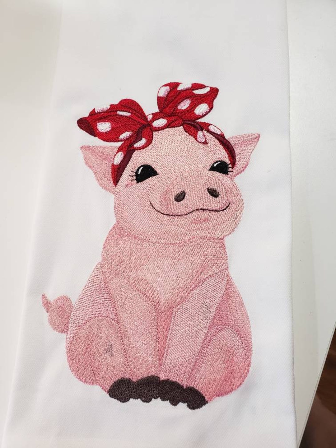 Kitchen Mrs. Piggy Towel / Pigs / Embroidery Towels Etsy