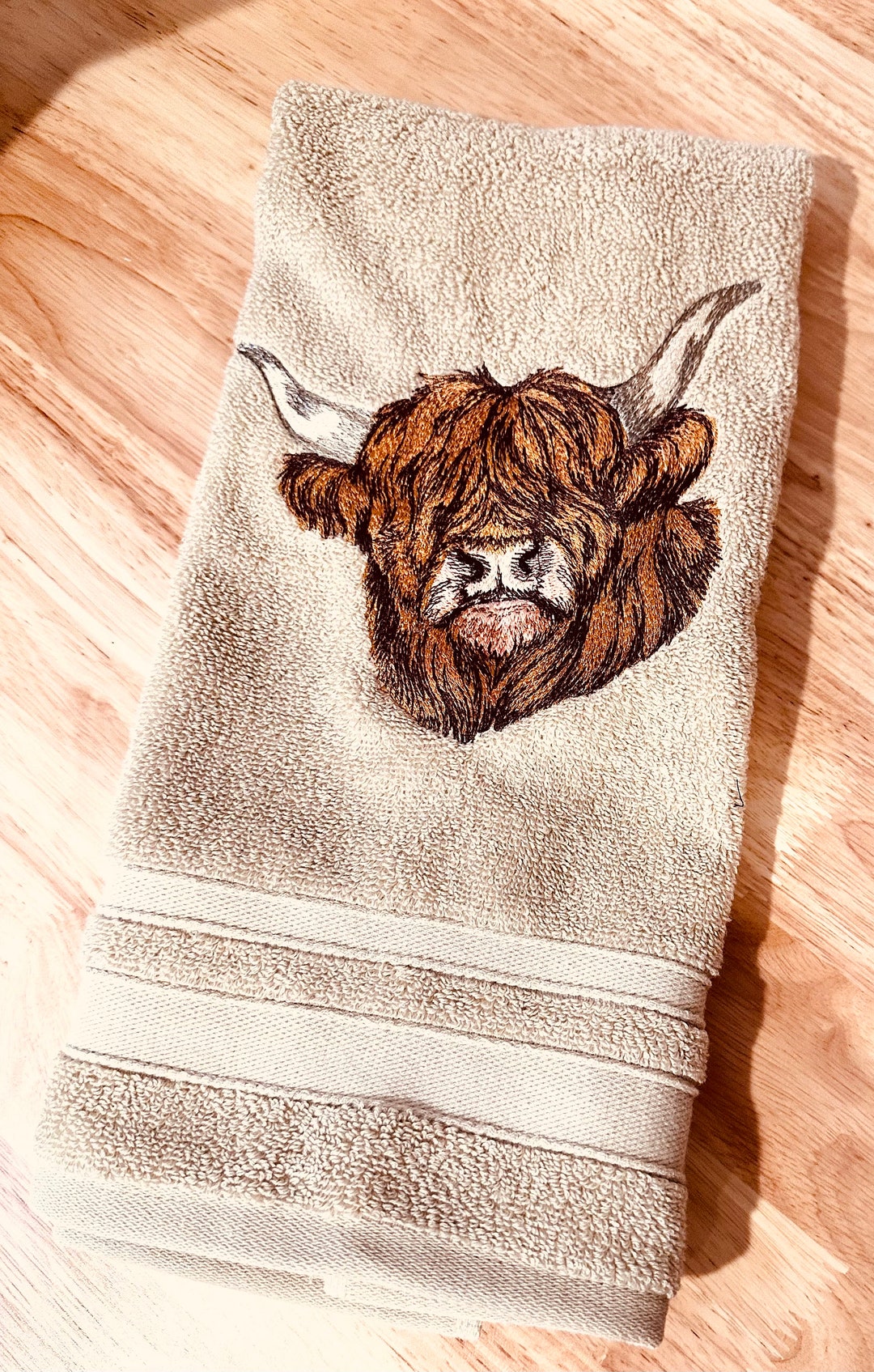 Highland Cow Towels // Cow Towels// Westerntowels // Farm Towels