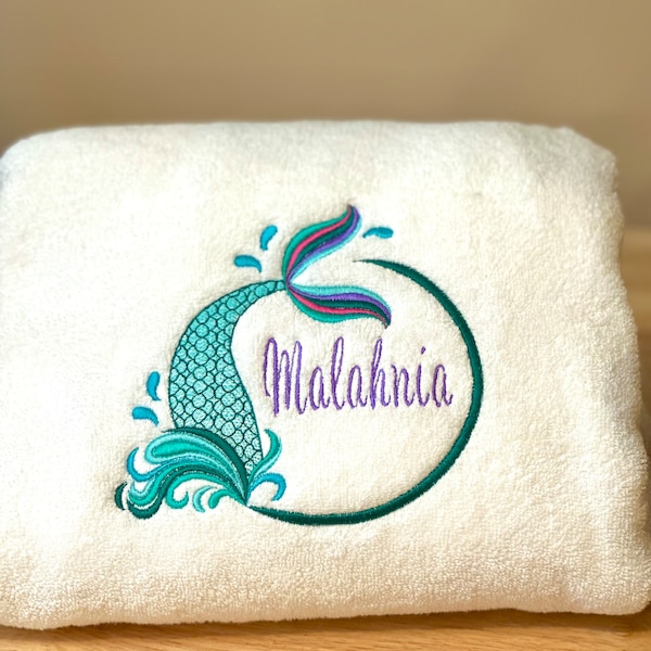 Mermaid Towel Etsy