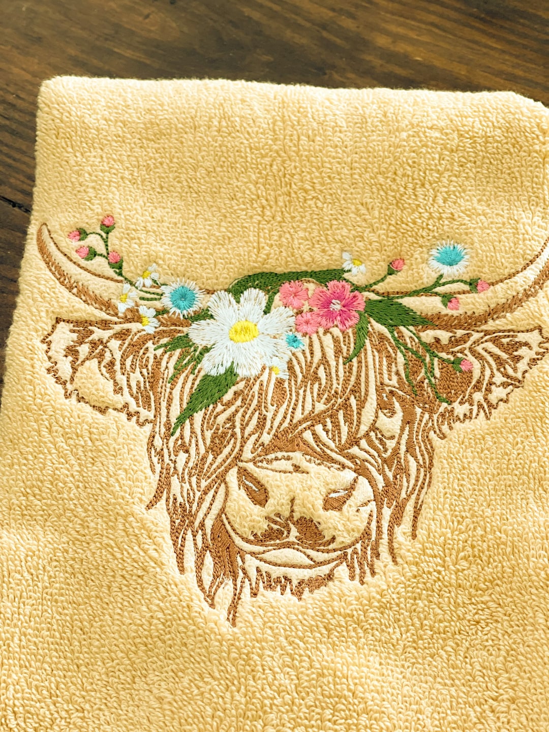 Highland Cow Towels // Cow Towels// Westerntowels // Farm Towels