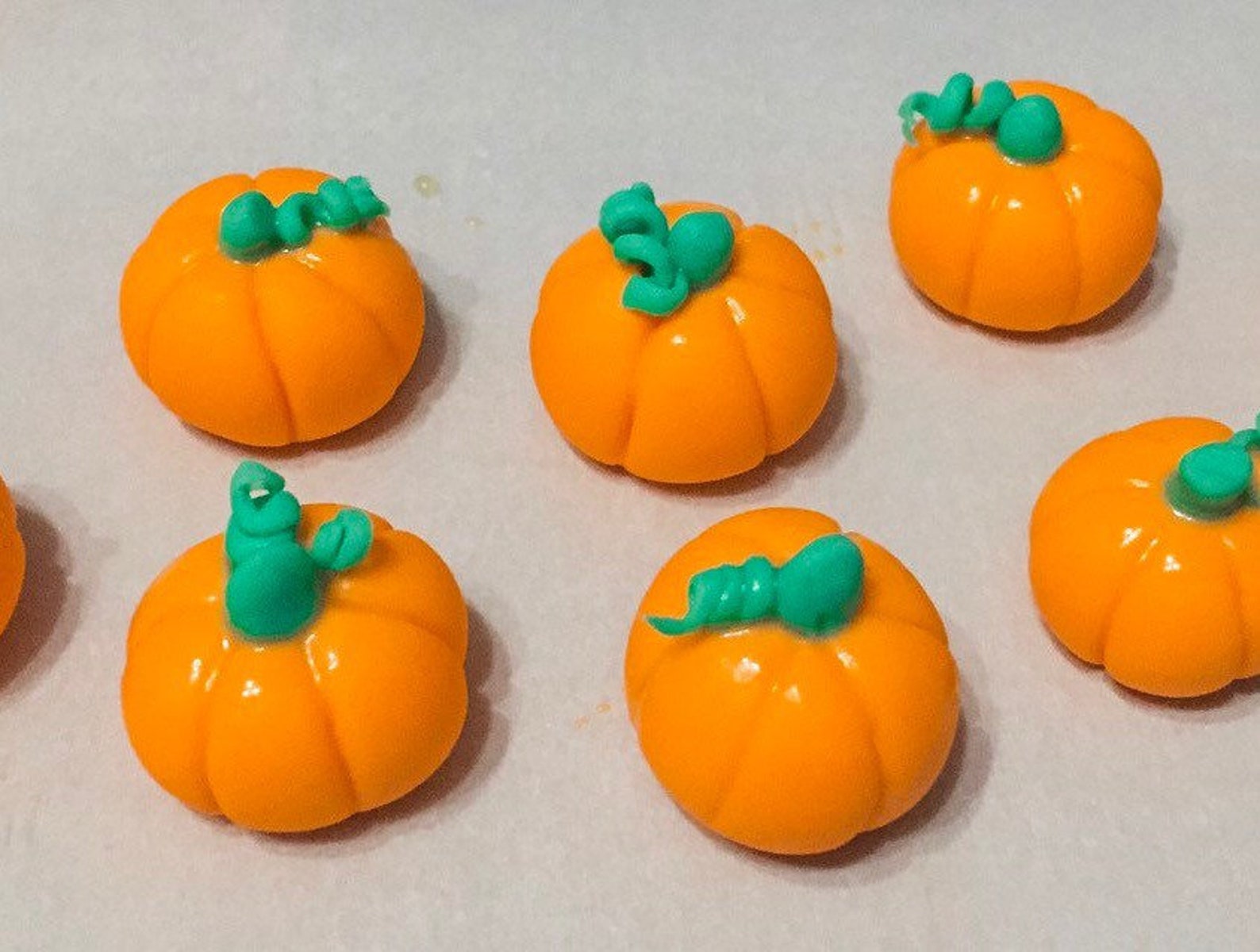Mini Fondant Vegetables 8 Mini Pumpkins Edible Cake Etsy