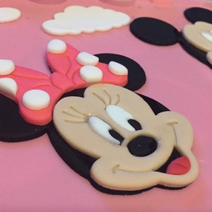 Personalised Pink Minnie Mouse Cake Decorations Minnie Mouse Etsy Personalised Pink Minnie Mouse Cake Decorations Minnie Mouse Etsy