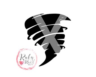 Tornado SVG, Tornado Cut File, Twister SVG, Tornado Clipart, Hurricane, Storm, Typhoon SVG, weather, Silhouette Cameo, Cricut, dxf,jpg,pdf