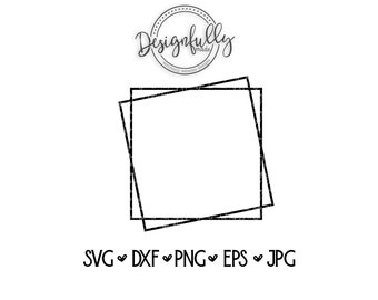 Double Square SVG | Layered Square SVG | Double Box | Tumbler Design | Cut File