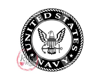 Navy logo SVG, Navy Anchor, US Navy, Navy cut file, USA, shirt design, cut file, United States Navy, Silhouette Cameo, Cricut, dxf,jpg,pdf