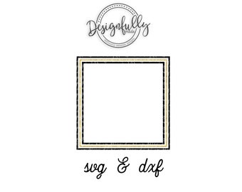 Double Square Frame, Triple Square Frame, Frame SVG, Border SVG, Square Clipart, Square Wire, Layered Frame, Frame Clip Art, Box, Outline