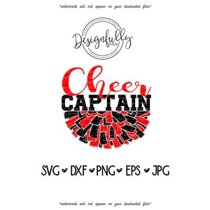 Cheer Captain, Cheerleader, Cheer Coach, Cheer Mom, Cheer Squad, Pom Pom, High School Cheer, Silhouette, Cricut, schneiden Dateien, SVG, DXF, EPS