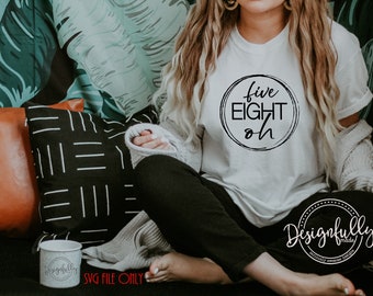 Oklahoma Shirt Design | Five Eight Oh | Oklahoma 580 | 580 Area Code | State Shirt | Oklahoma SVG | Home State |