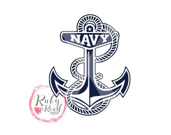Navy logo SVG, Navy Anchor, US Navy, Navy cut file, USA, shirt design, cut file, United States Navy, Silhouette Cameo, Cricut, dxf,jpg,pdf