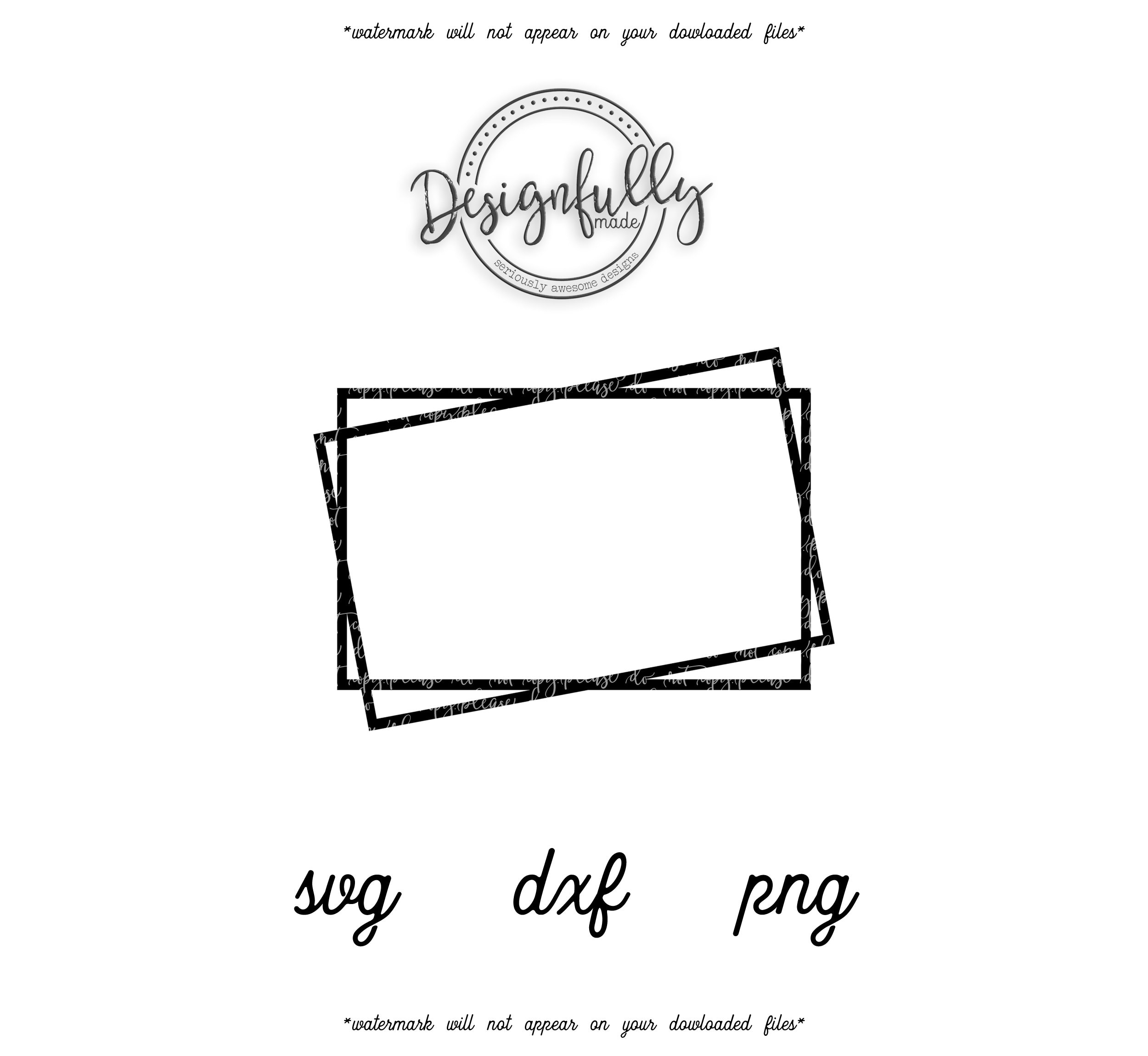 Double Rectangle Frame Rectangle Frame Frame SVG Border Etsy