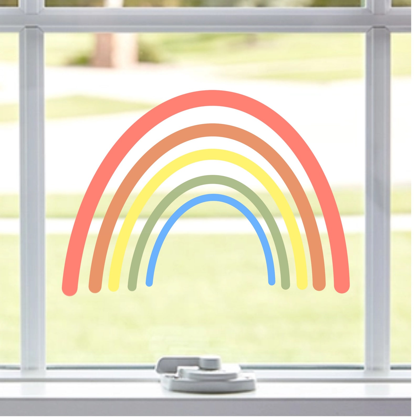 Rainbow Vinyl Decal Rainbow Decal Rainbow Window Decals Etsy