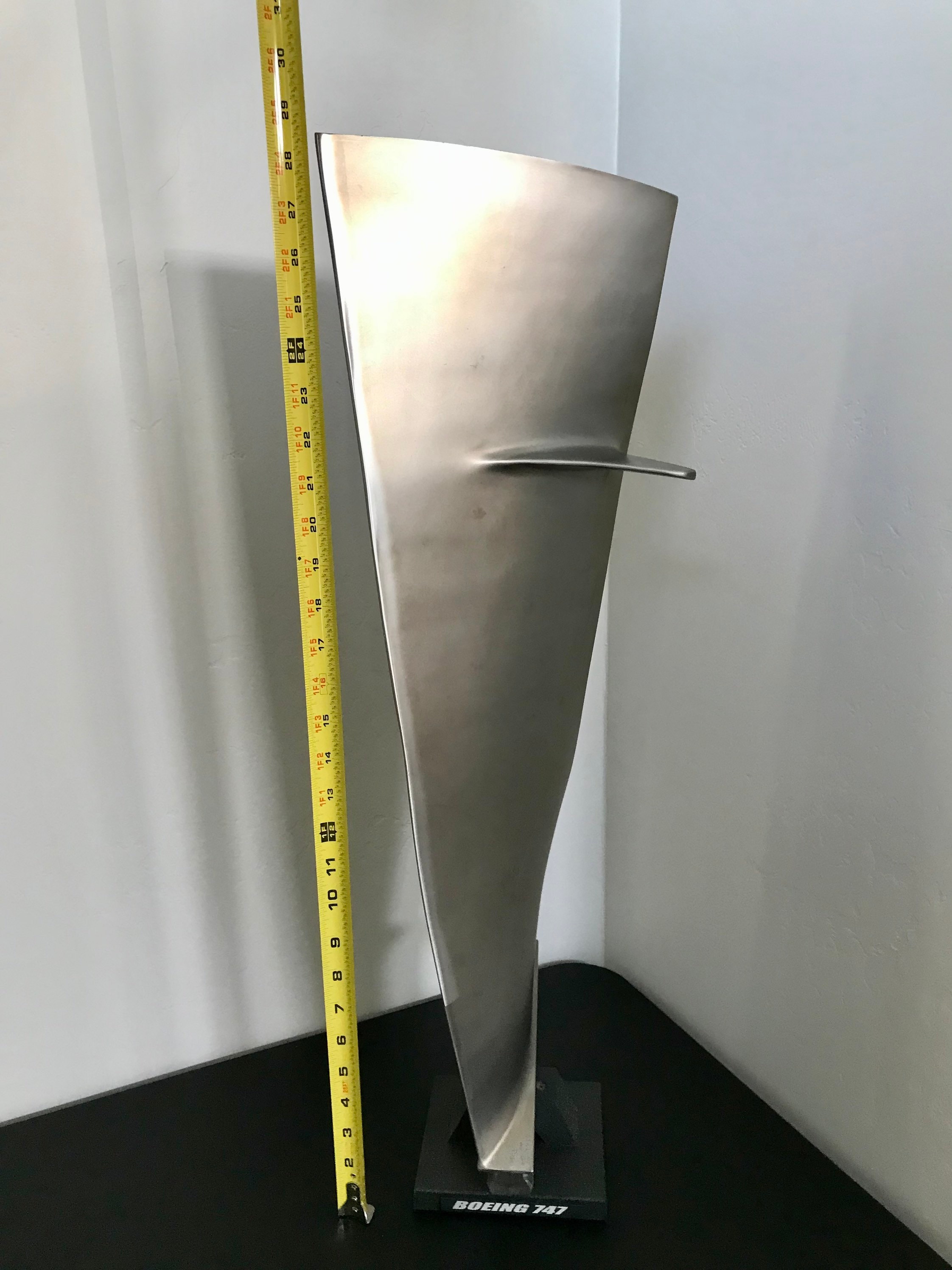 Boeing 747 / 676 Titanium CF6 Jet Engine FAN Blade. Pilot Gift
