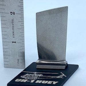 UH-1 Huey Helicopter turbine Engine blade pilot gift Vietnam veteran dust off POW MIA desk model