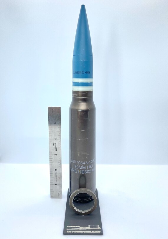 INERT A-10 Warthog 30MM Cannon Barrel Section and Round - Etsy UK