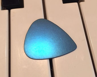 100% Titanium Guitar Pick. Metal USA Silver Brass Copper custom anodized