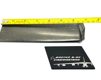 Boeing B-52 3rd stage jet turbine engine blade display. USAF pilot gift desk model airplane art paper weight