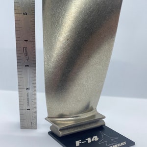 F-14D Super Tomcat titanium GE F-110 jet engine blade.