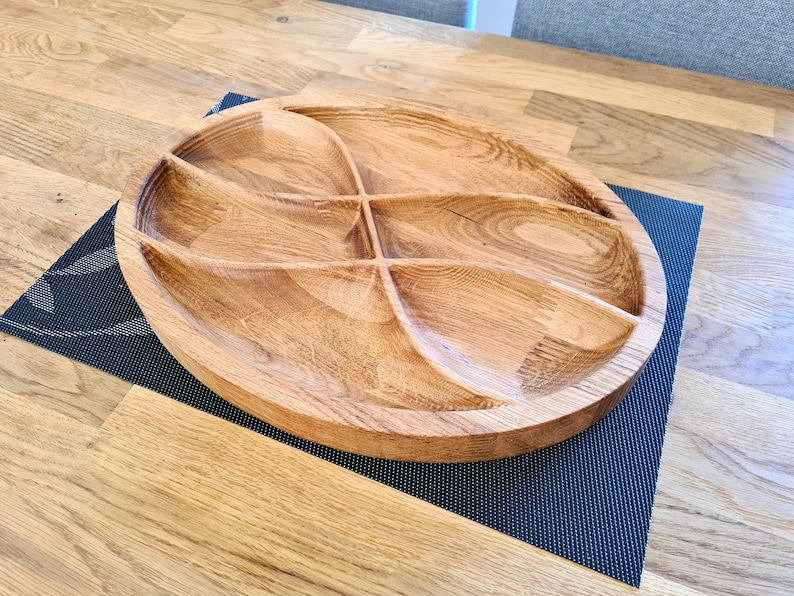 Solid English Oak Oval Serving Platter  Tapas Mezze image 0