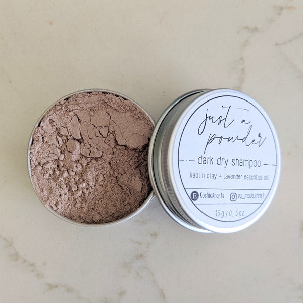 Just a Powder: Zero Waste Dry Shampoo - Dark, Lavender