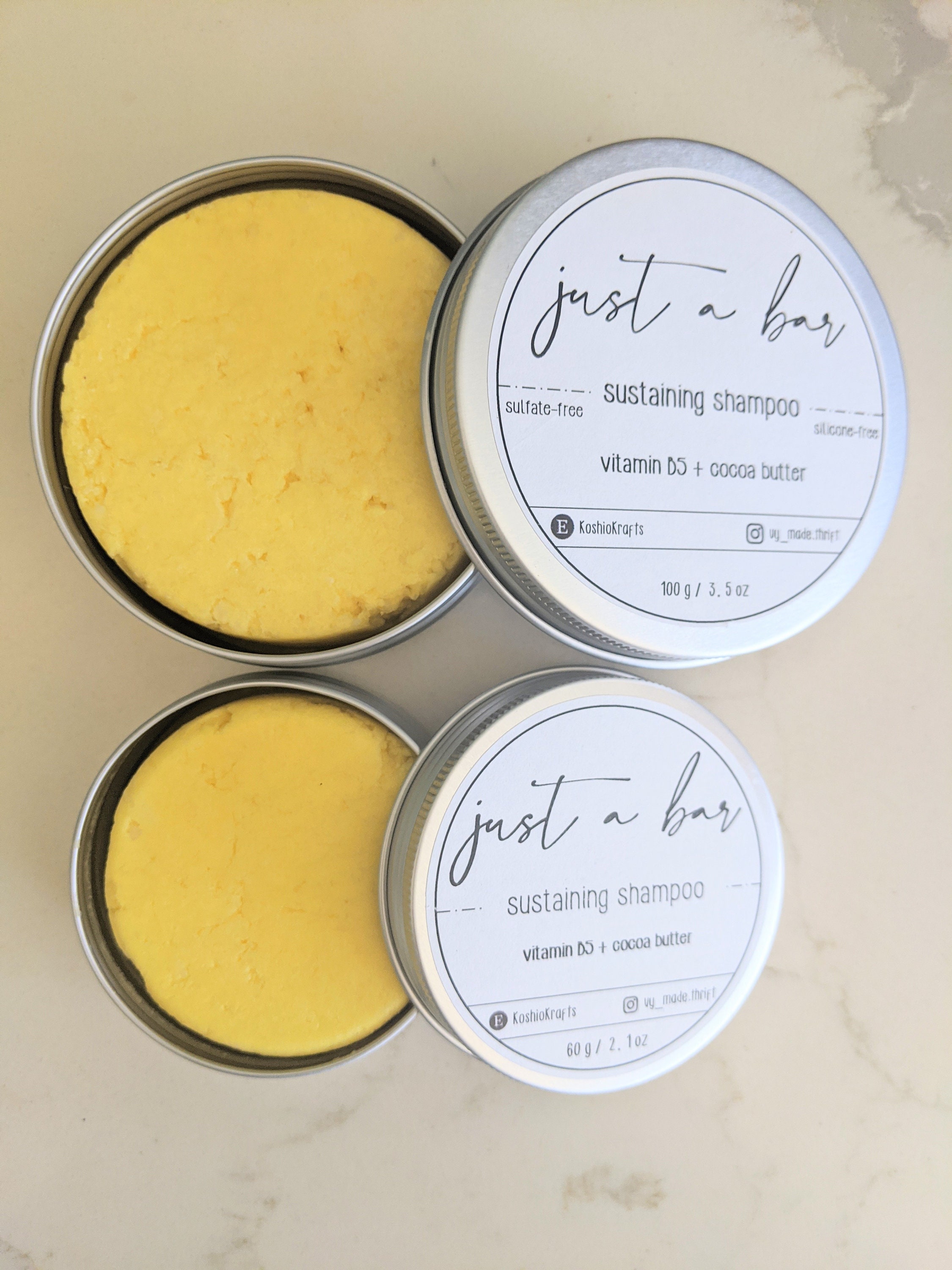 Just a Bar Zero Waste Sulfate and Silicone Free Shampoo Bar Etsy