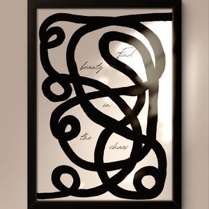 Die Schöne im Chaos Print