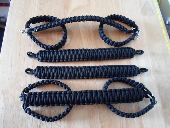Jeep Paracord Roll-Bar Grab Handles Electric Blue /& Black