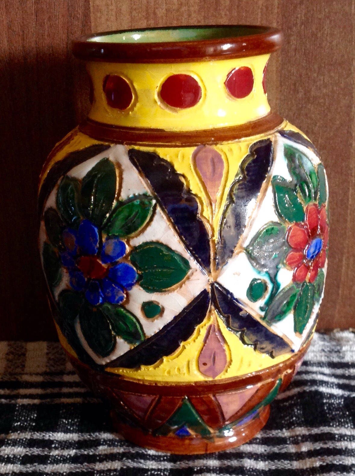Vase Italien Très Coloré