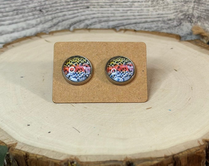 Rainbow Trout Earrings Etsy Canada