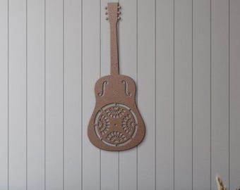 Dobro Wall Decor Gift | Bluegrass Wall Hangings | Metal Wall Art | Metal Sign | Music Lover Birthday Gift | Multiple Sizes Available | 30"