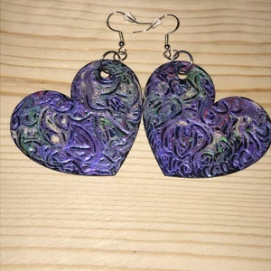 Color Shifting Tye-Dye Earrings/Mother's Day Gifts/Sterling Silver Jewelry/2.5"/Handmade/Gifts for Her/Handmade Jewelry Gifts/Tie Dye Gifts
