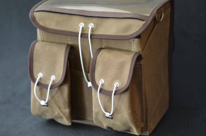 Randonneur Handlebar Bag RuthWorks SF Waxed Canvas 10 Etsy
