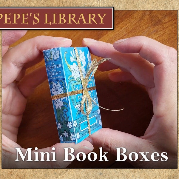 Printable Gift Box Vintage Books / book club gifts / chocolate box / bookish / book shelf / gift box / kit DIY / mini book box