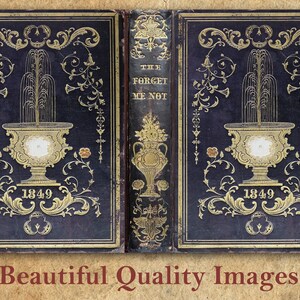 Printable Vintage Book Covers / Printable Sheet / Vintage Ephemera / Mini Books / Digital ...