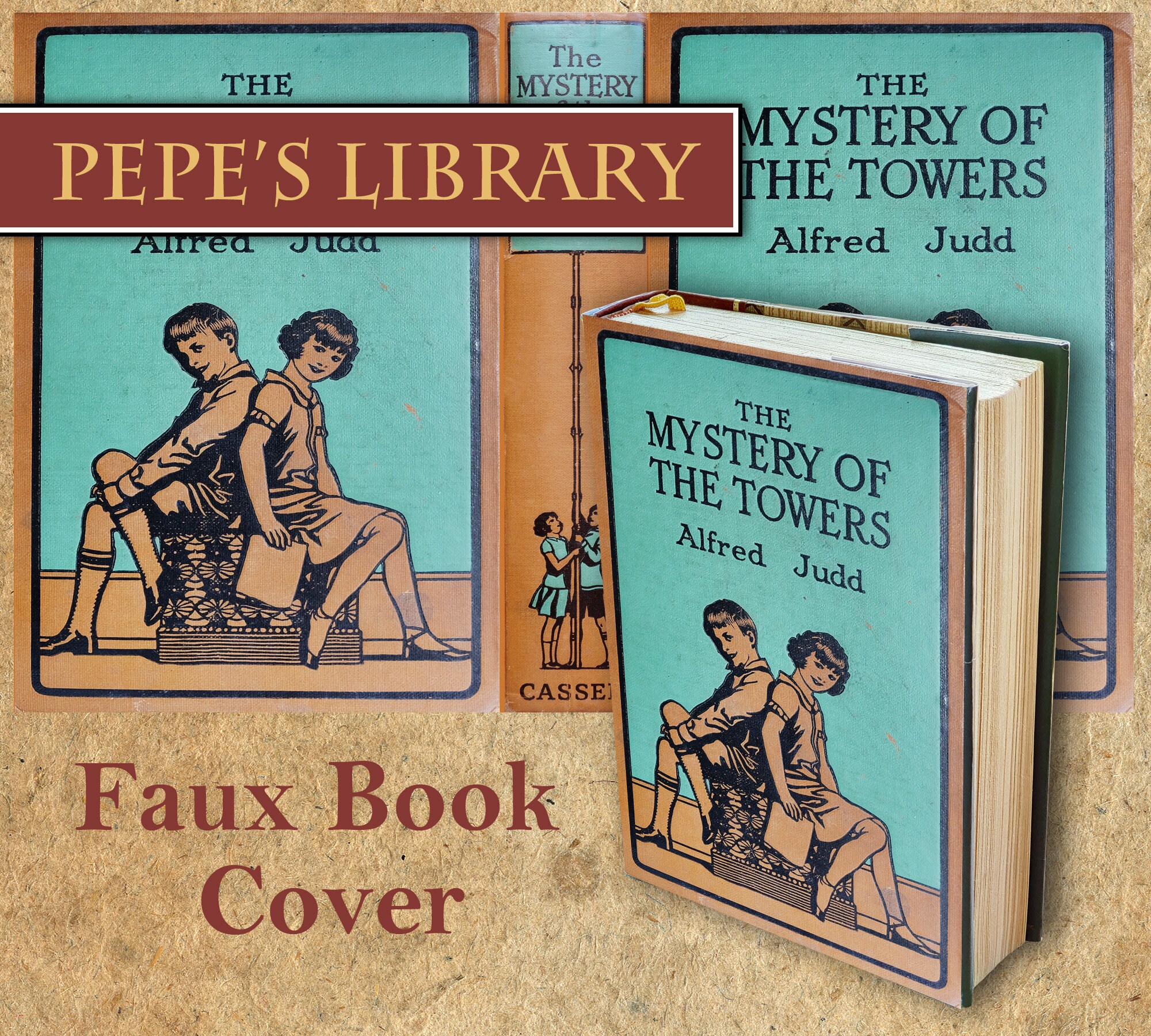 Printable Vintage Book Covers / Antique Decor / Vintage Book Etsy