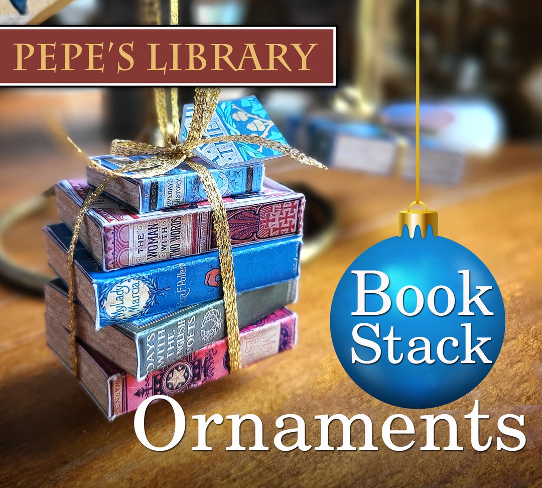 Paper Ornament Template / Book Ornament / Book Club Gifts / Christmas ...