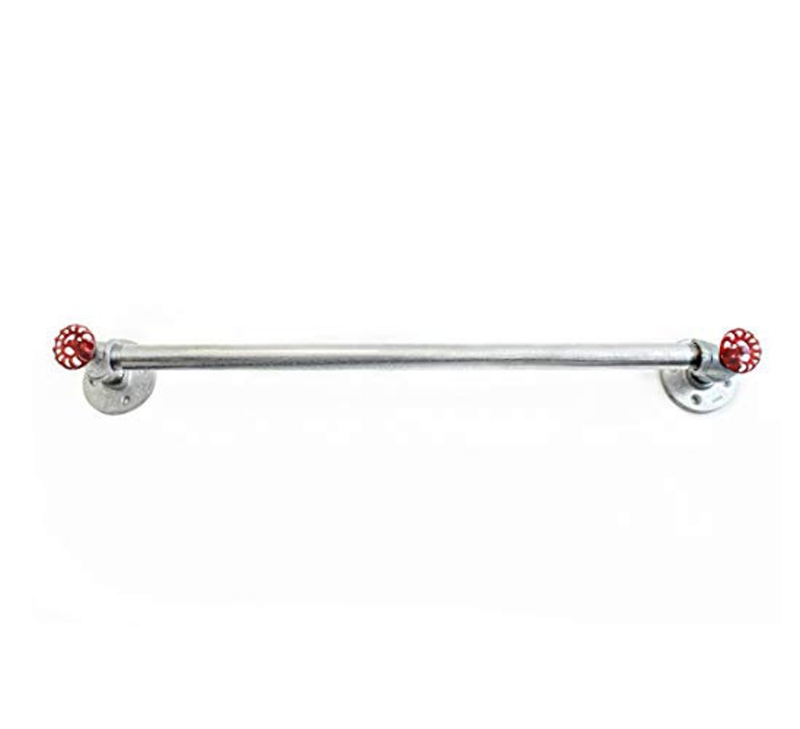 Industrial Pipe Towel Bar Steampunk black pipe towel hook Etsy.de