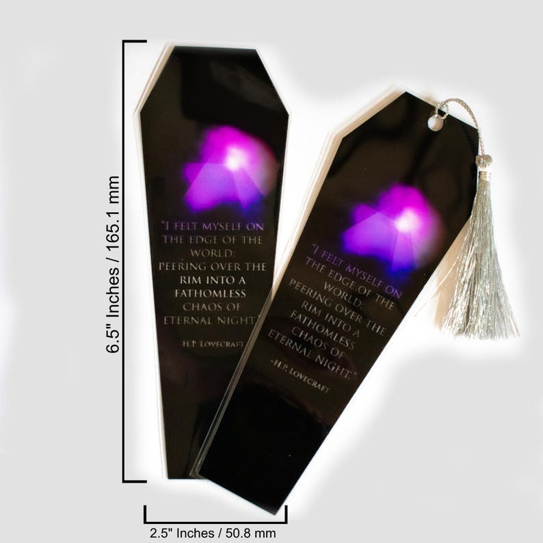 HP Lovecraft edge of the World Quote Coffin Bookmark Lovecraftian ...