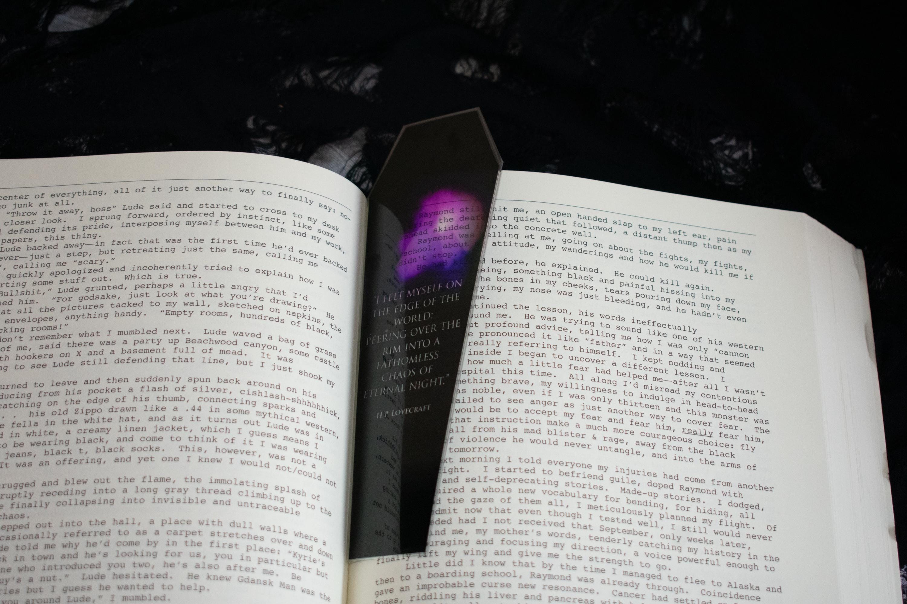 HP Lovecraft edge of the World Quote Coffin Bookmark Lovecraftian ...