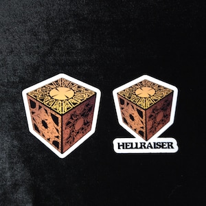 Hellraiser Puzzle Box Sticker: Glossy, Matte, Glitter, Holographic Vinyl