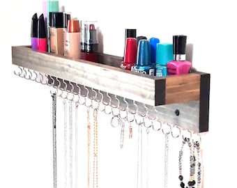 Wall Mounted Necklace Holder, Hanging Jewelry Organizer, Jewelry Gift For Women