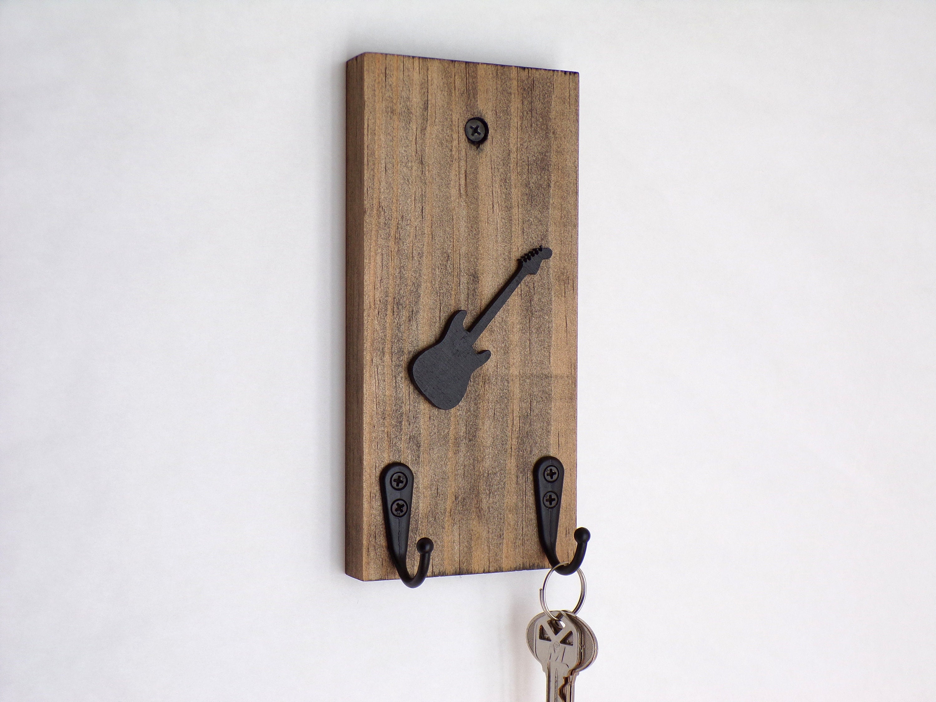 Electric Guitar Key Holder Music Gift For Guitar Player Etsy