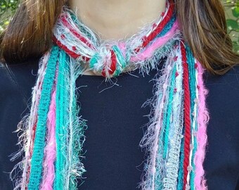 Boho Fringe Scarf, Christmas Scarf for Women, Christmas Accessories for Women, Christmas Themed Gifts, Holiday Scarf for Women, Winter Scarf
