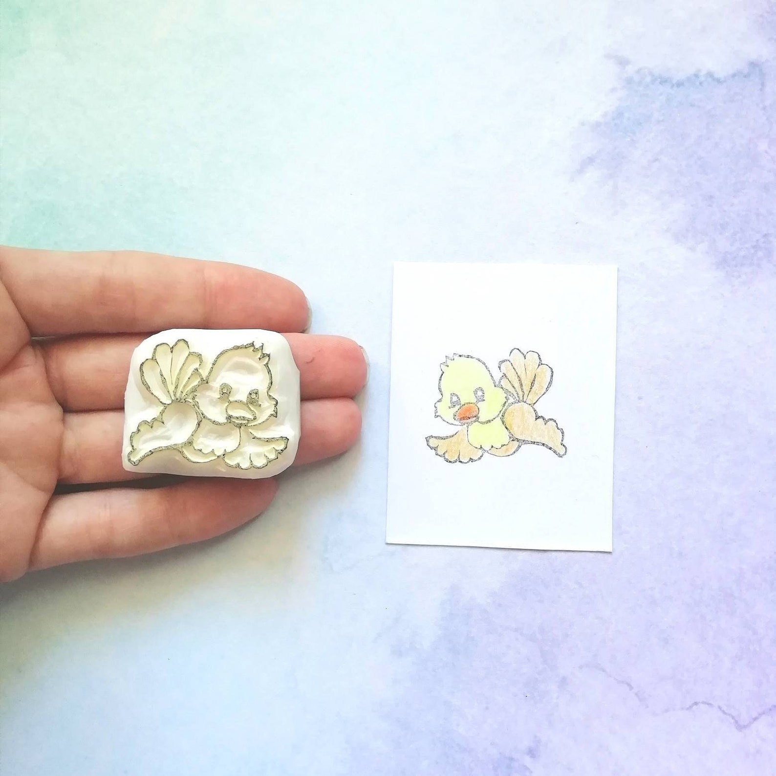 Sello de pájaro. Lindo sello de pájaro Etsy